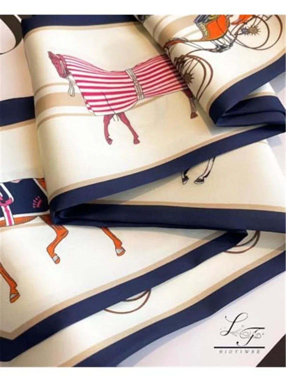Silk-Like Skinny Scarf 59